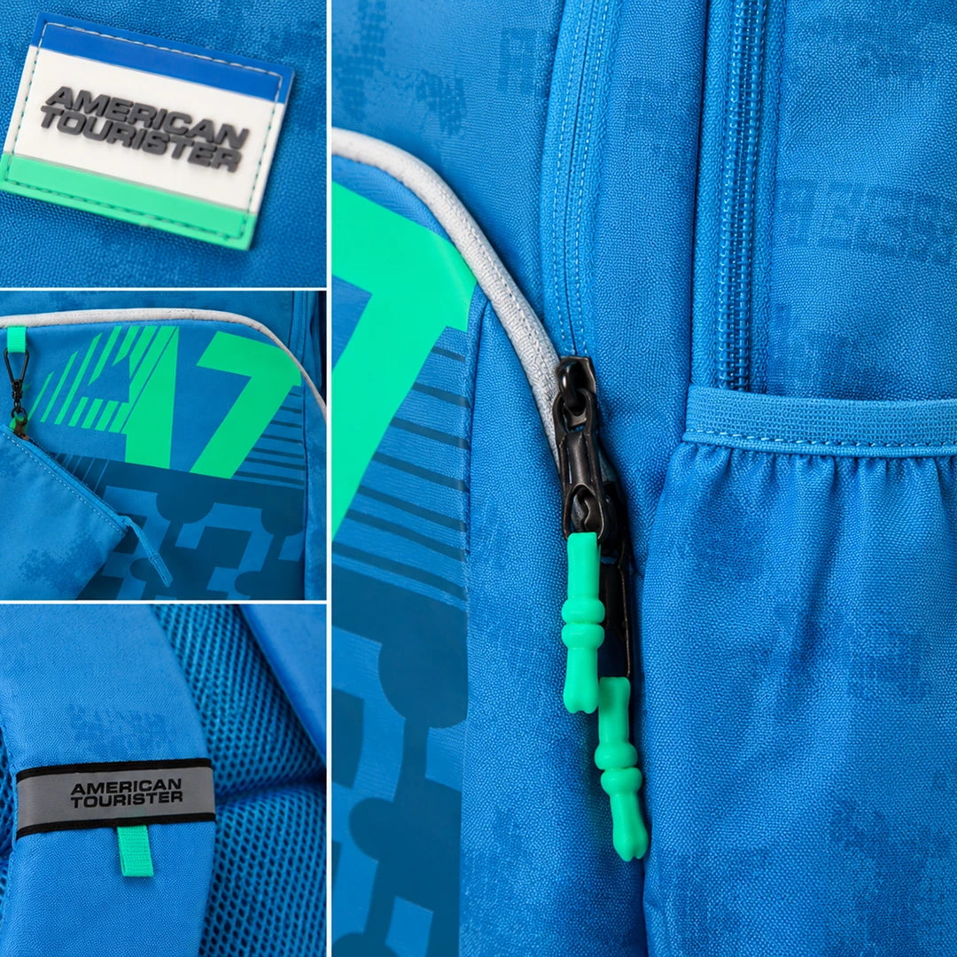 Blue Bolt School Backpack