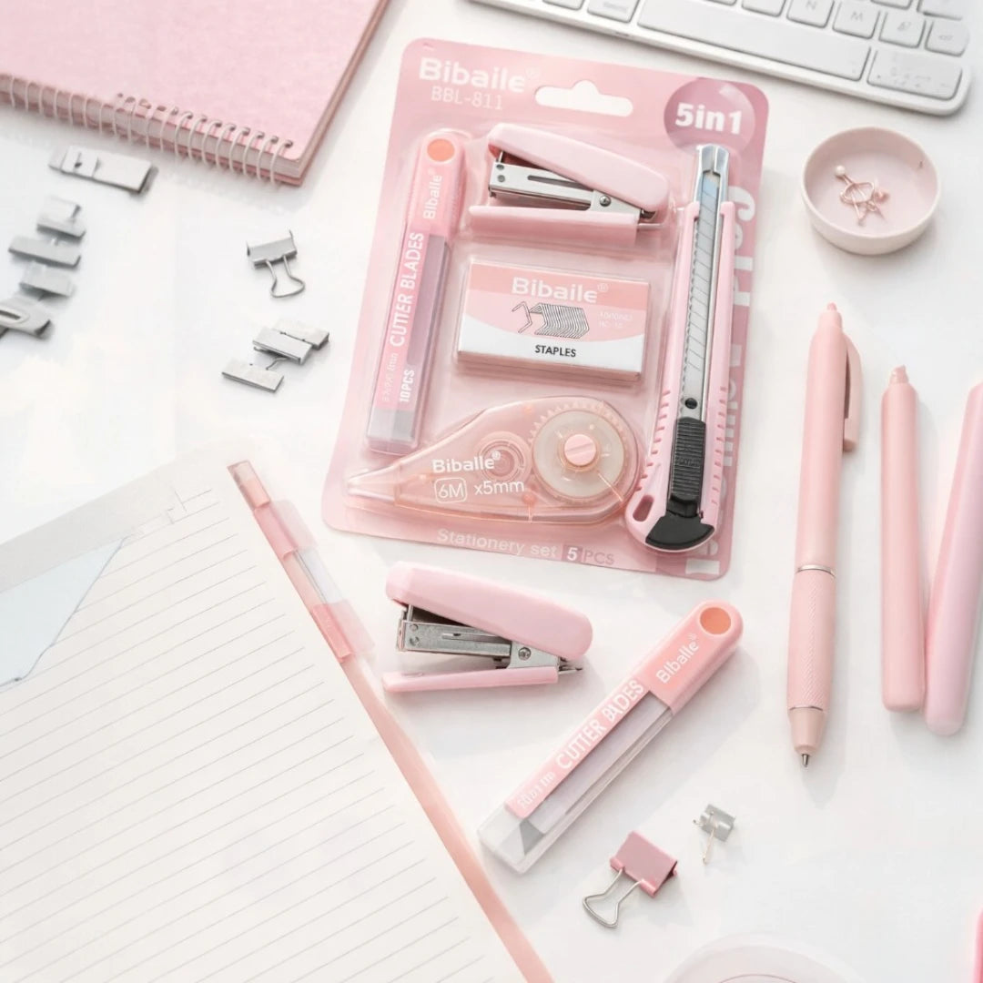 Blush Essentials 5-in-1 Stationery Set