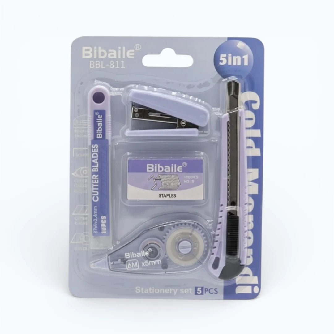 Lavender Pro 5-in-1 Stationery Set