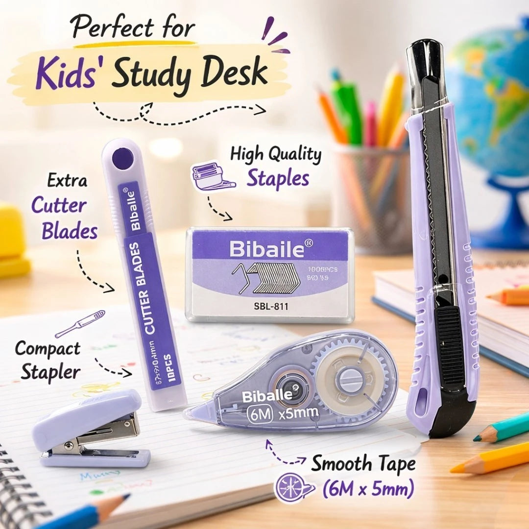 Lavender Pro 5-in-1 Stationery Set