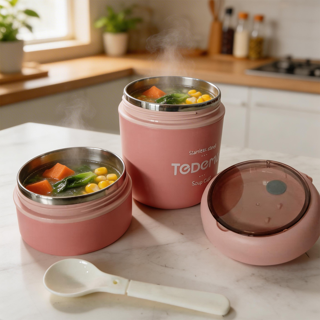 Duo Layer Heat Nest Lunch Cup