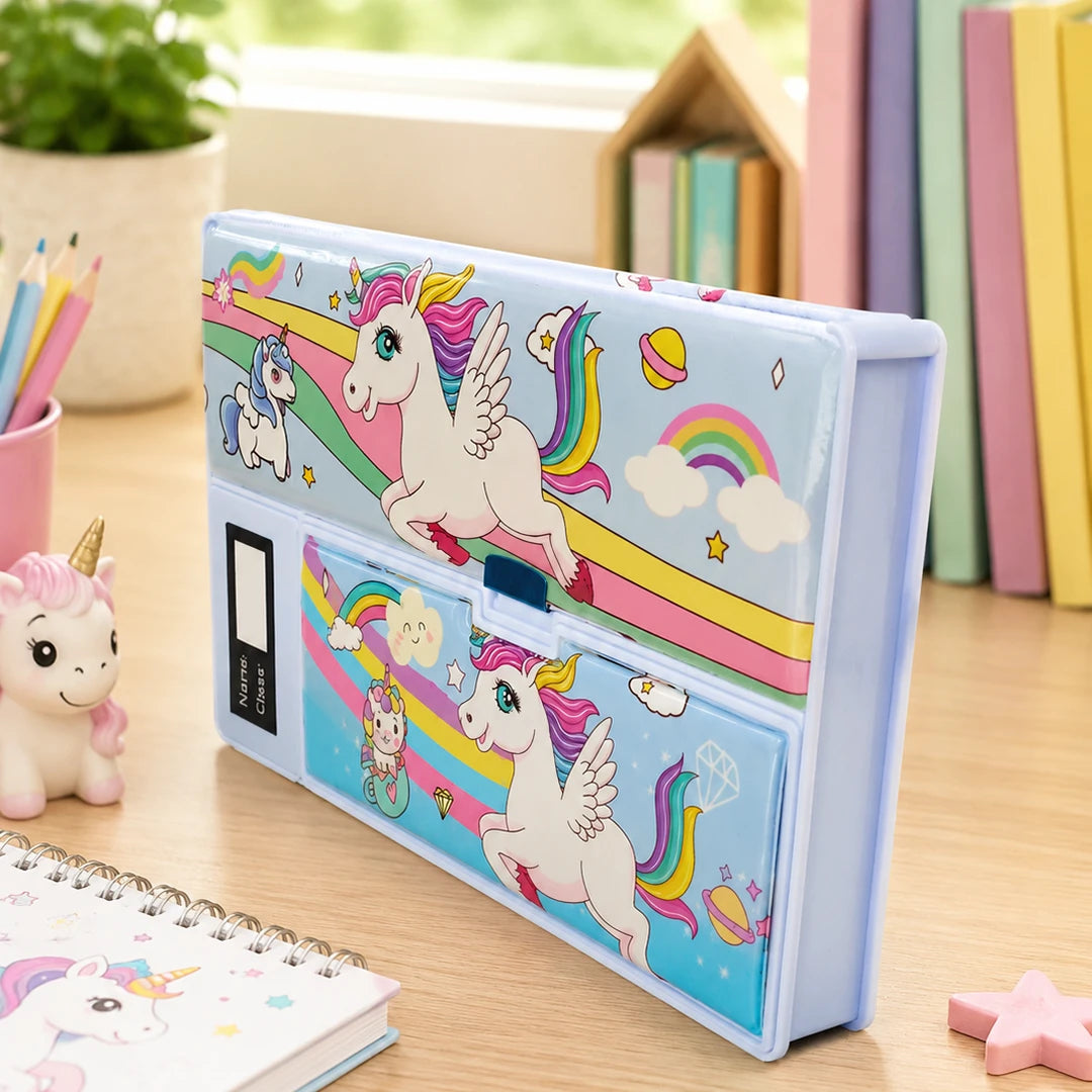 Unicorn Magic Multifunctional Pencil Box