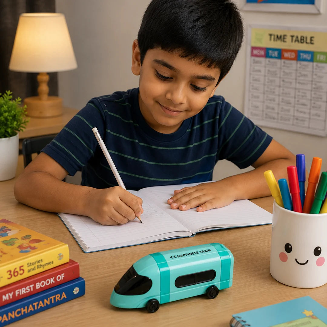 Speedy Train 2-in-1 Stationery Combo