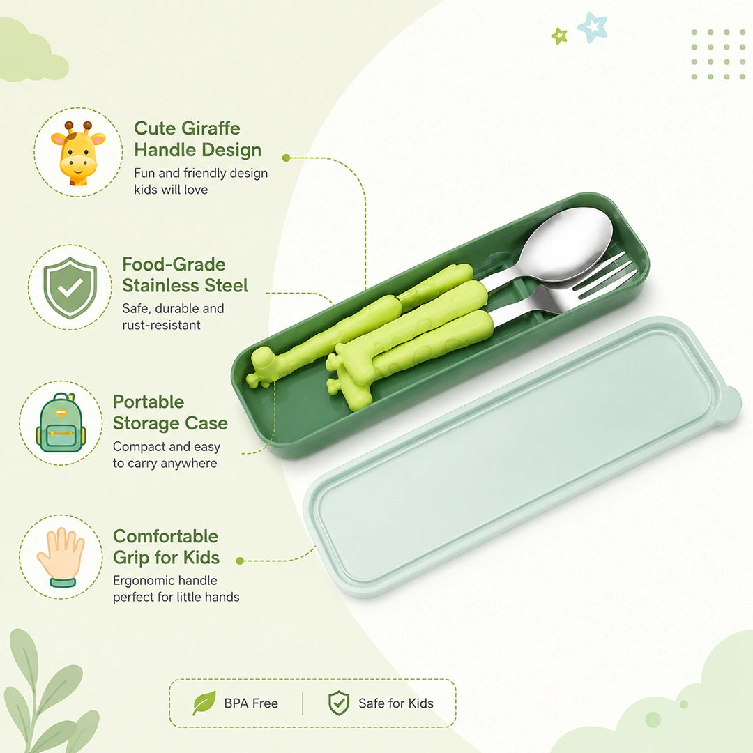 Giraffe Kids Cutlery Set