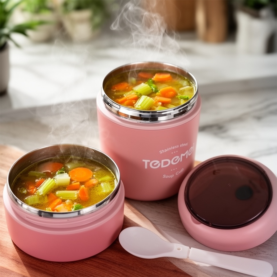 Duo Layer Heat Nest Lunch Cup