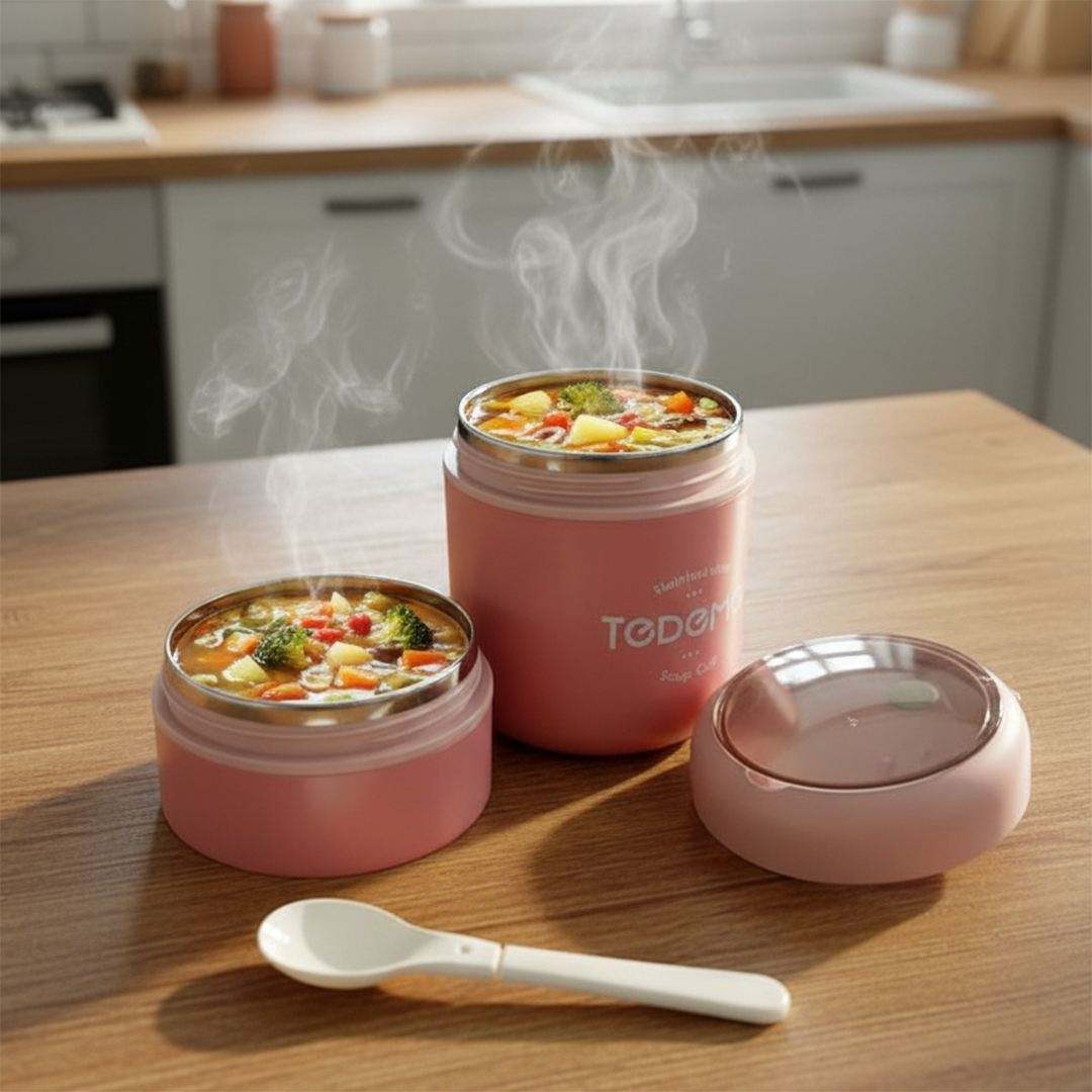 Duo Layer Heat Nest Lunch Cup
