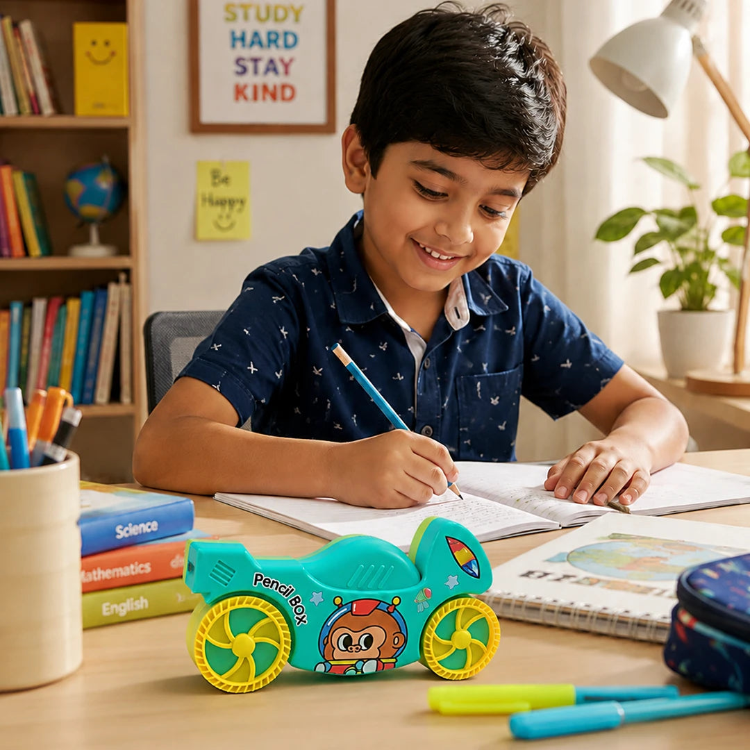 Rocket Rider Bike Pencil Box