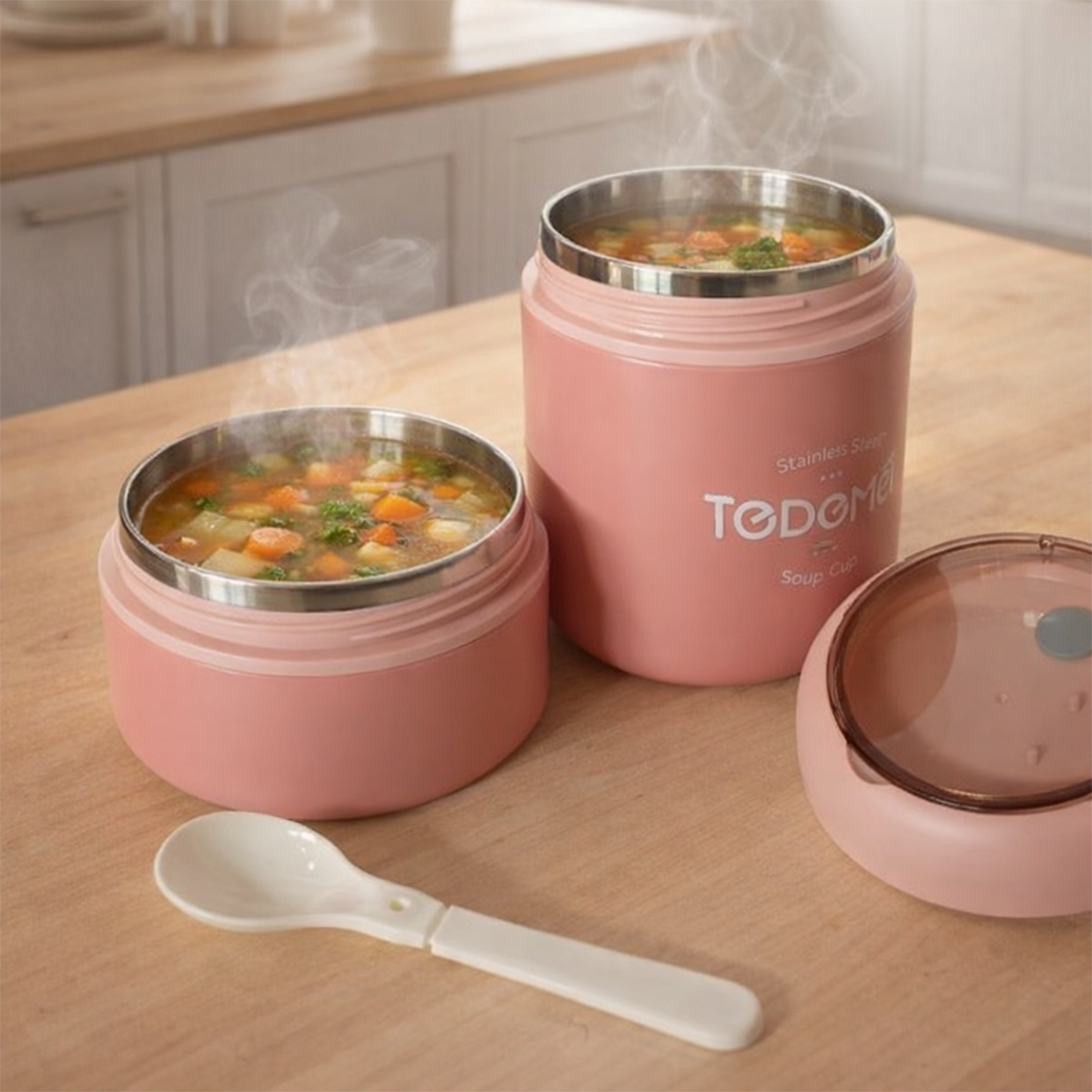 Duo Layer Heat Nest Lunch Cup