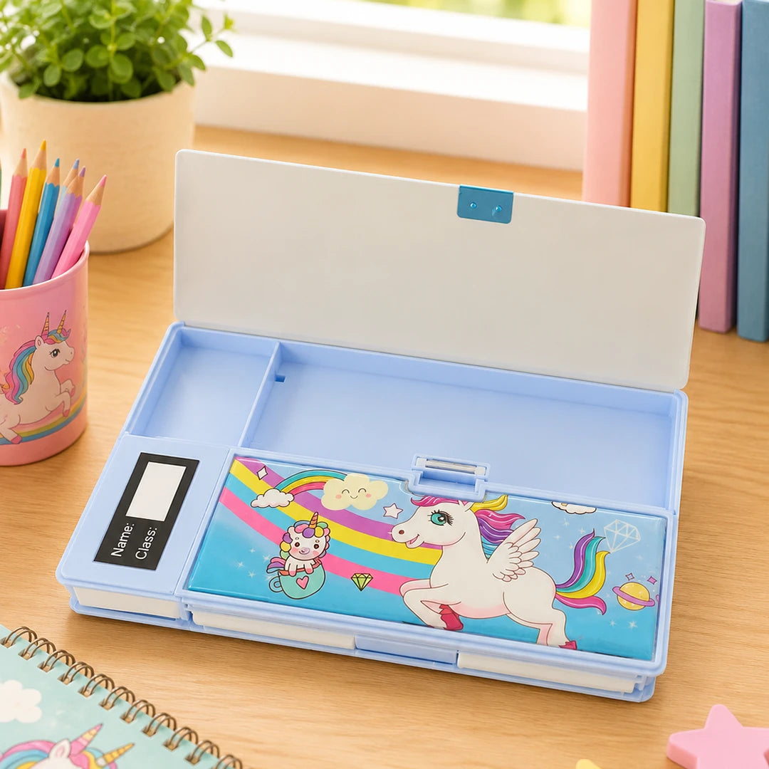 Unicorn Magic Multifunctional Pencil Box