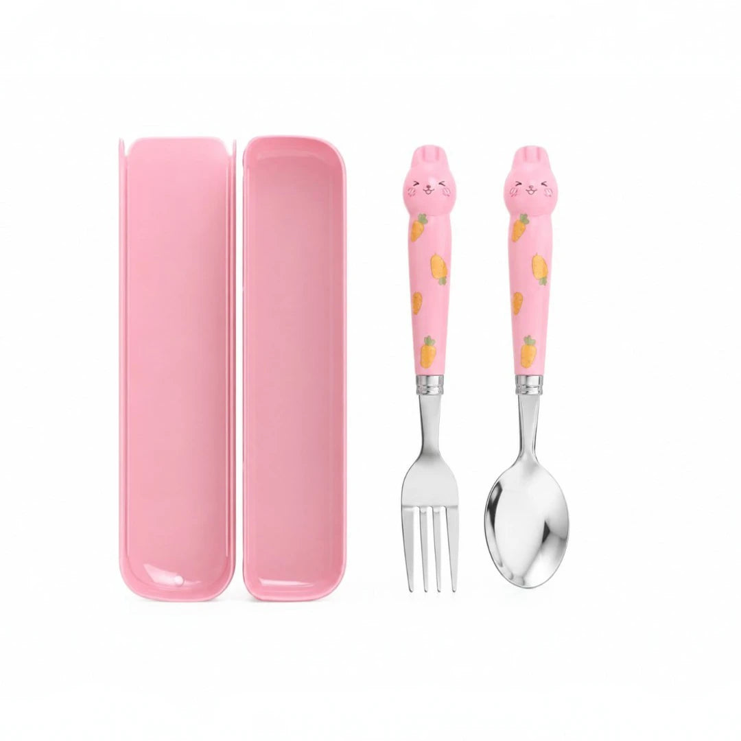 Bunny Bliss Kids Travel Cutlery Set
