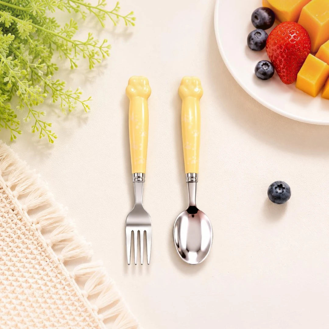 BloomBuddy Kids Cutlery Set with Travel Case