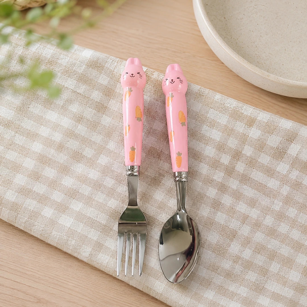 Bunny Bliss Kids Travel Cutlery Set