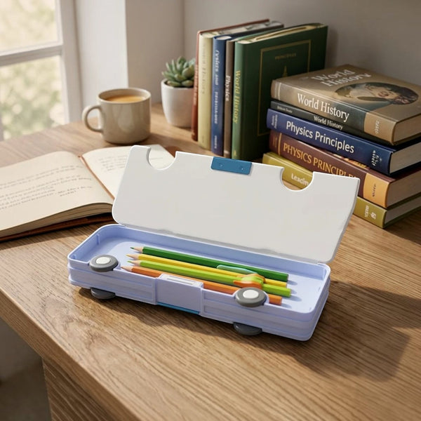 Avengers Bus-Shaped Kids Pen Pencil Box