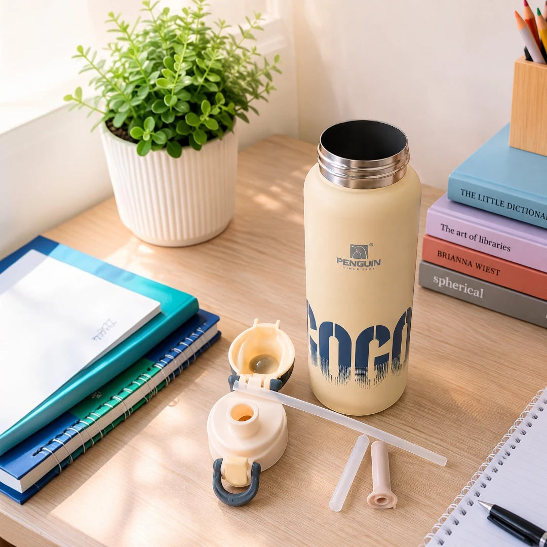 Penguin GOGO Stainless Steel Insulated Sipper Bottle