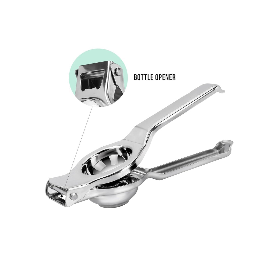 Stainless Steel Lemon Squeezer, 2 in 1 Citrus Juicer Handheld Lemon Juicer