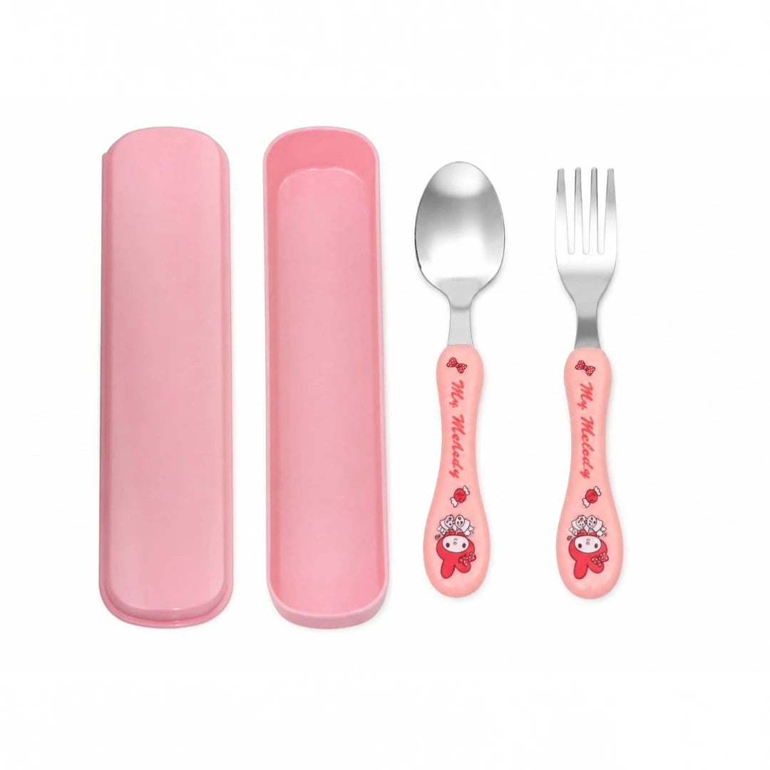 Pink Melody Kids Cutlery Set