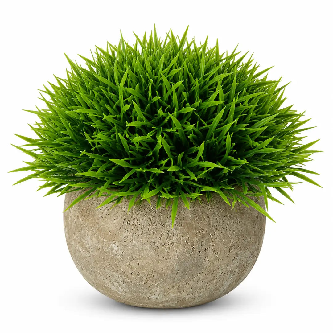Verdant Nest Artificial Grass Plant with Pot