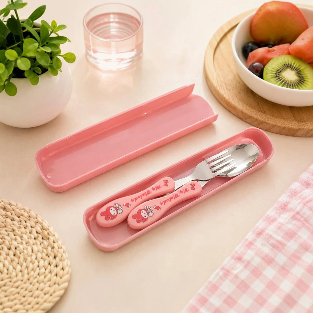 Pink Melody Kids Cutlery Set