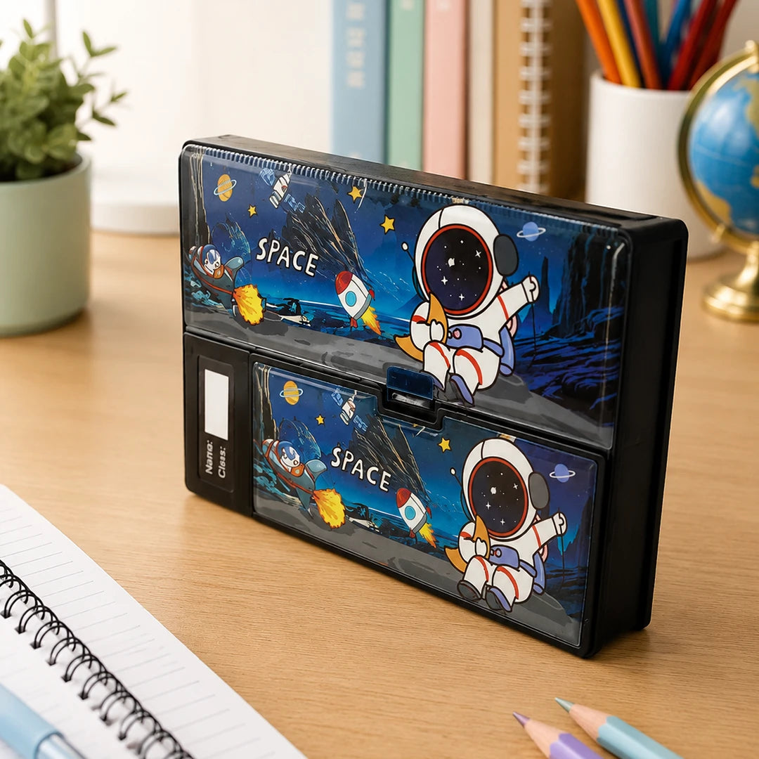Space Explorer Multifunctional Pencil Box