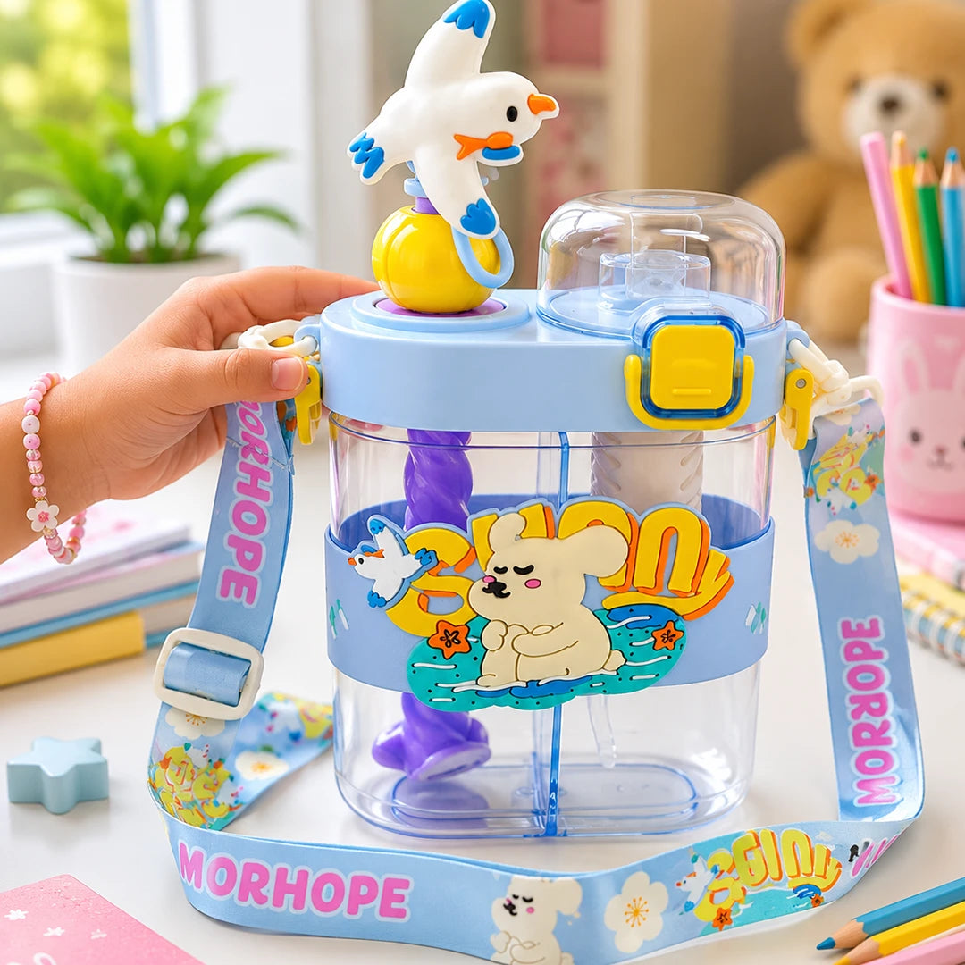 Sunny Hop Kids Straw Bottle