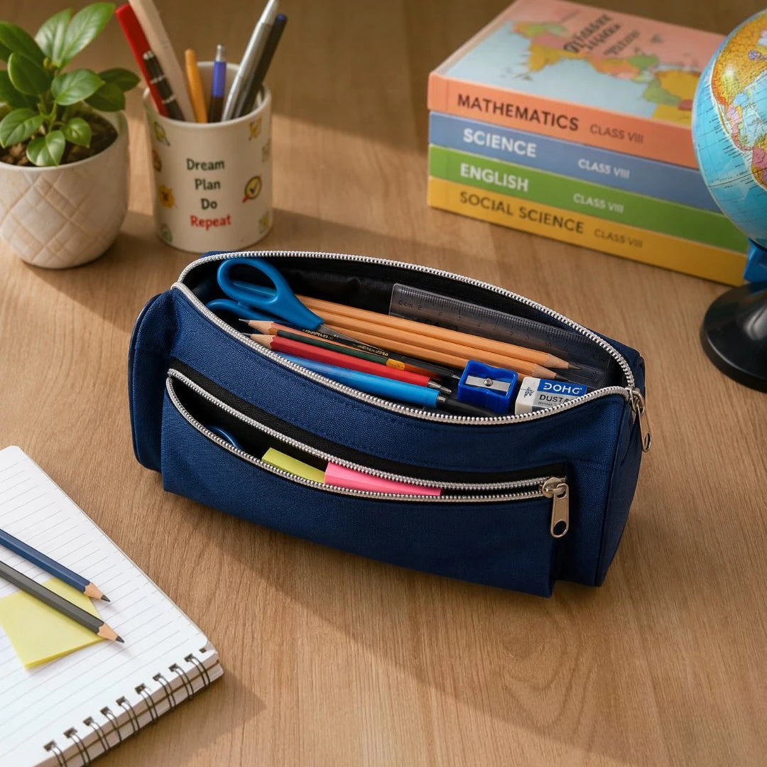 NavyPro Twin Pocket Pencil Pouch