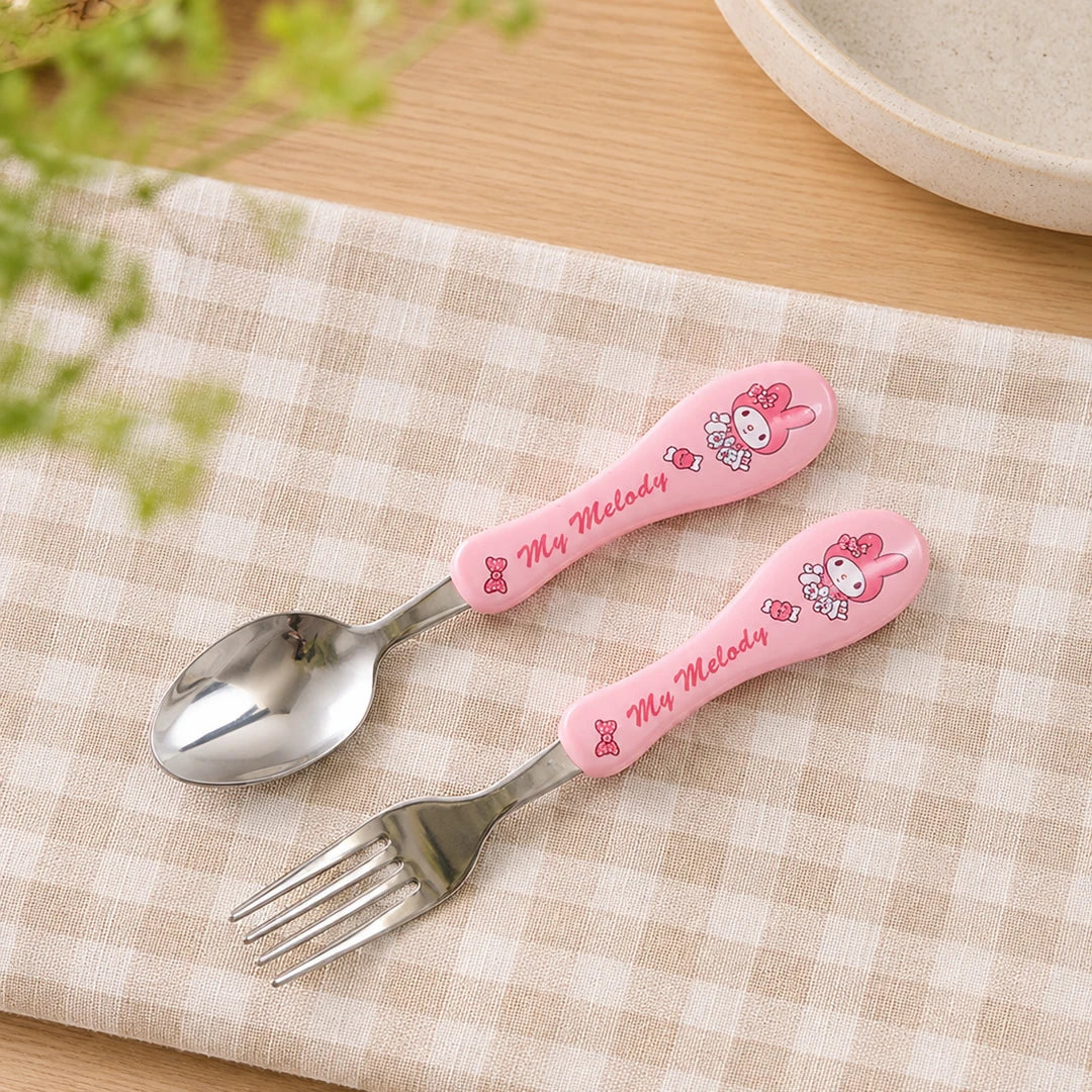 Pink Melody Kids Cutlery Set