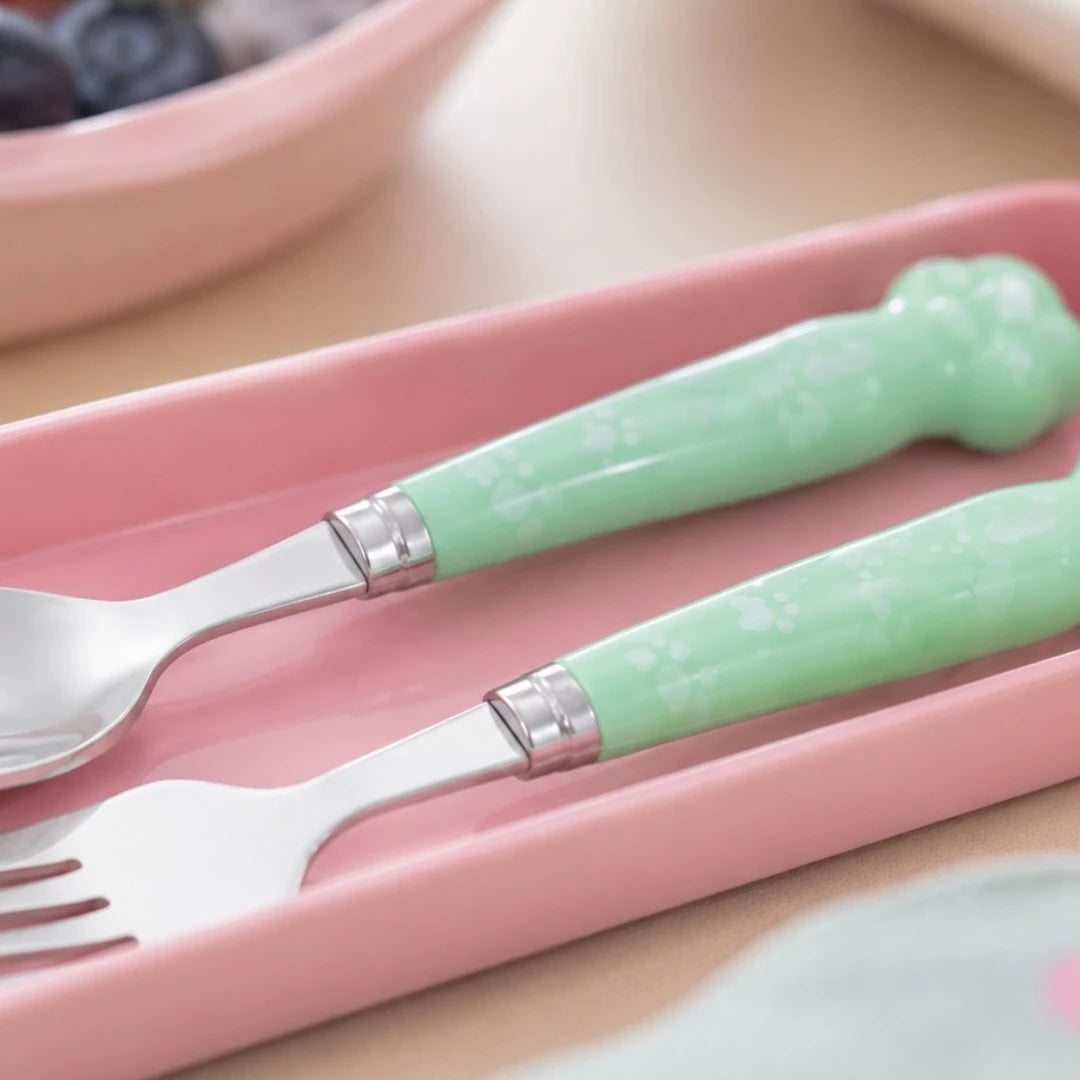 MintPaws Kids Cutlery Set with Travel Case