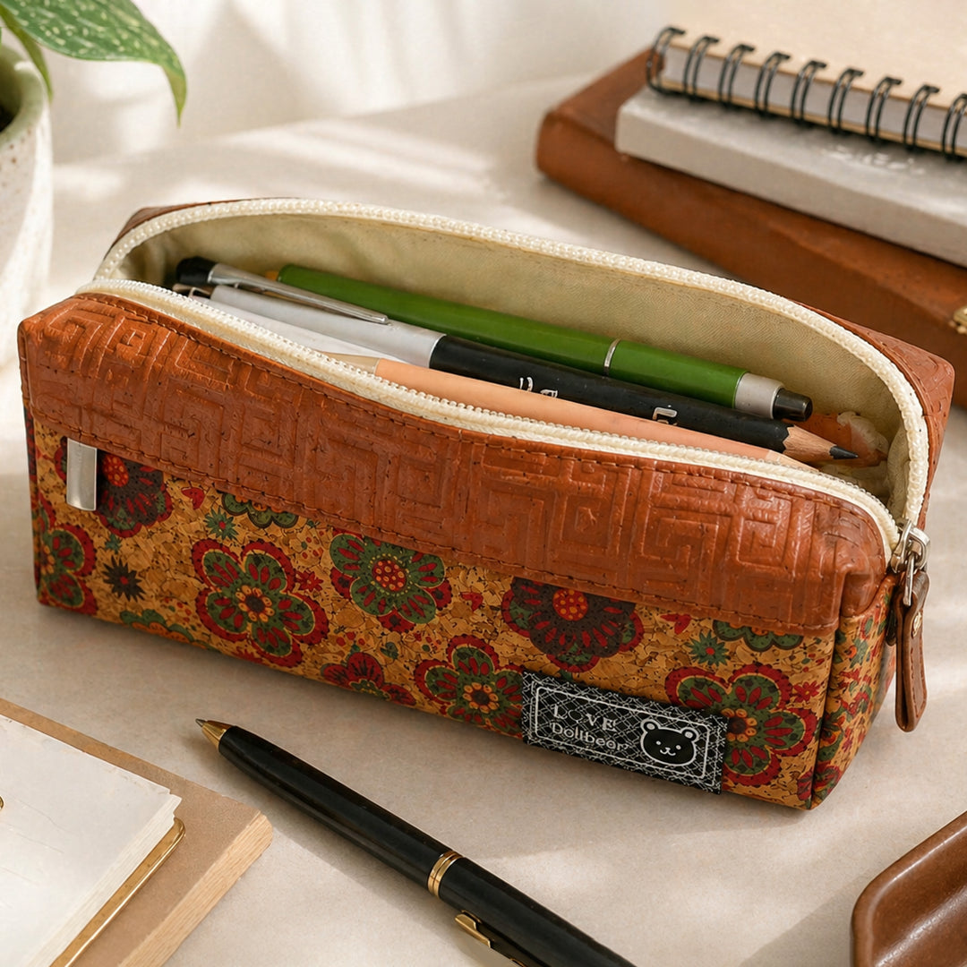 Floral Cork Charm Case