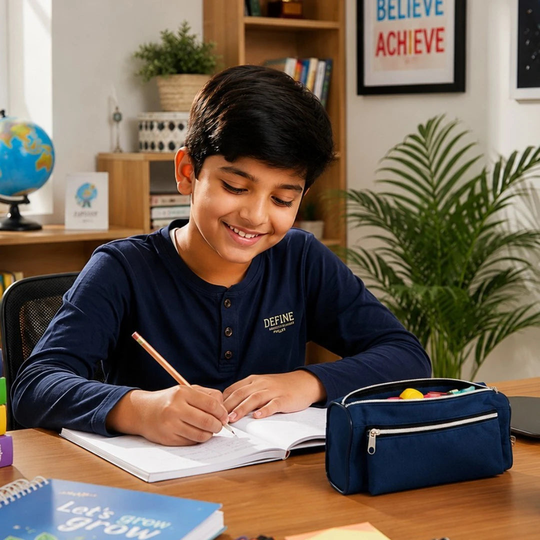 NavyPro Twin Pocket Pencil Pouch