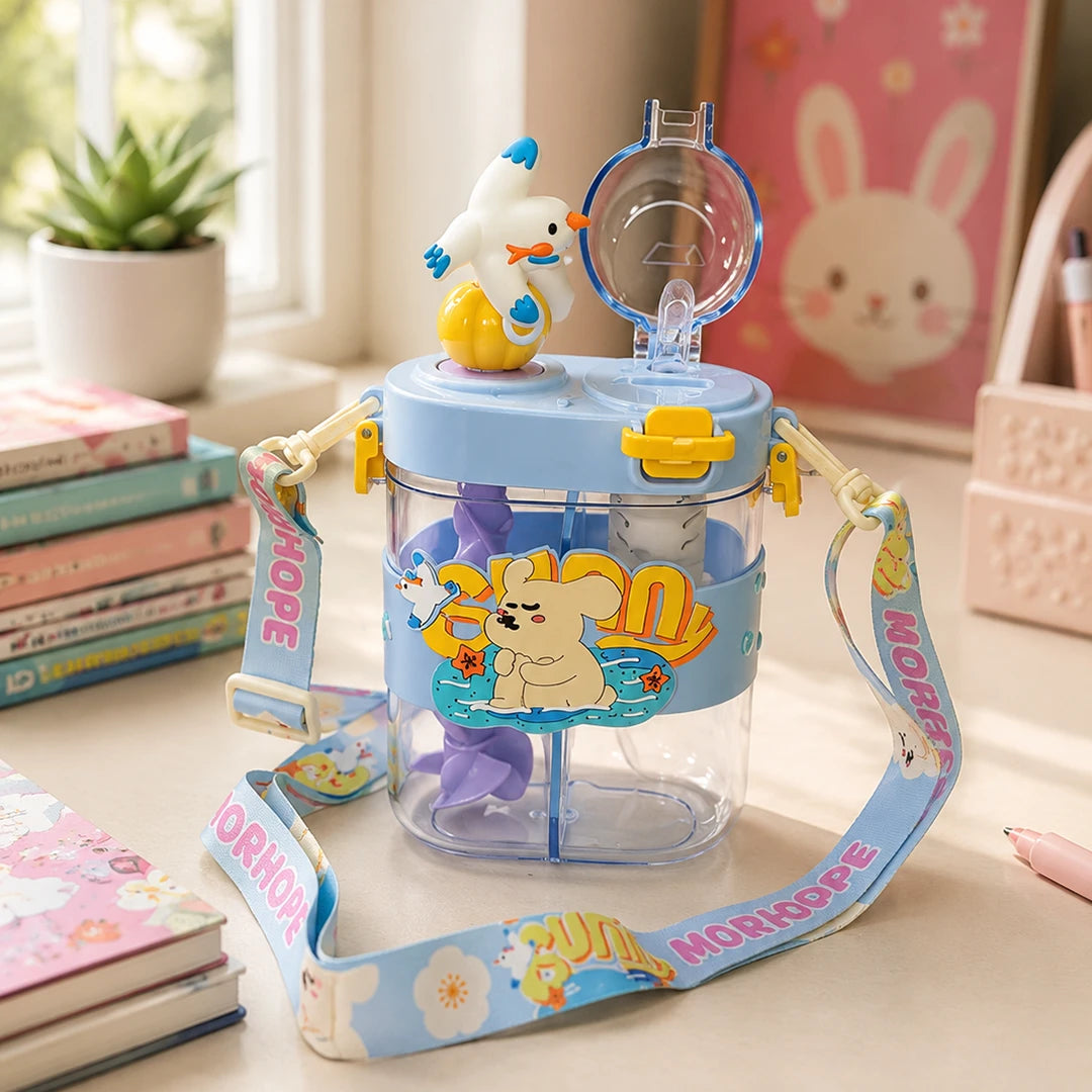 Sunny Hop Kids Straw Bottle