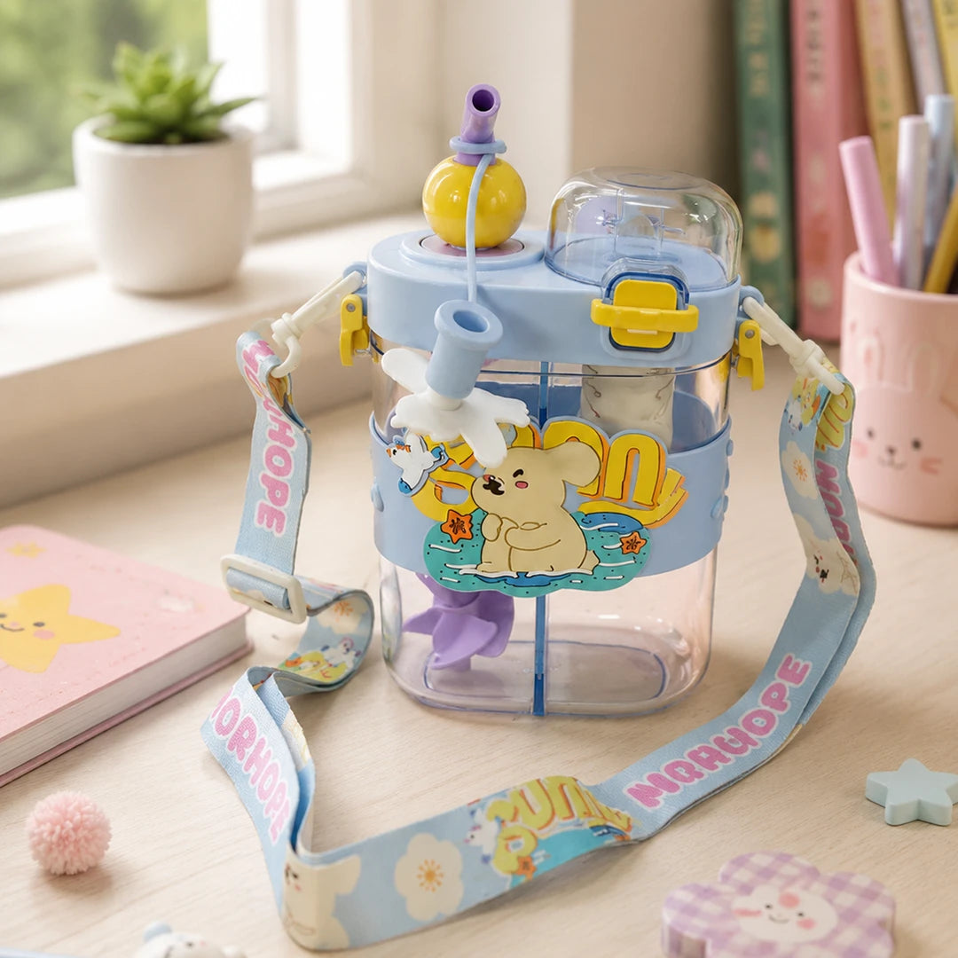 Sunny Hop Kids Straw Bottle