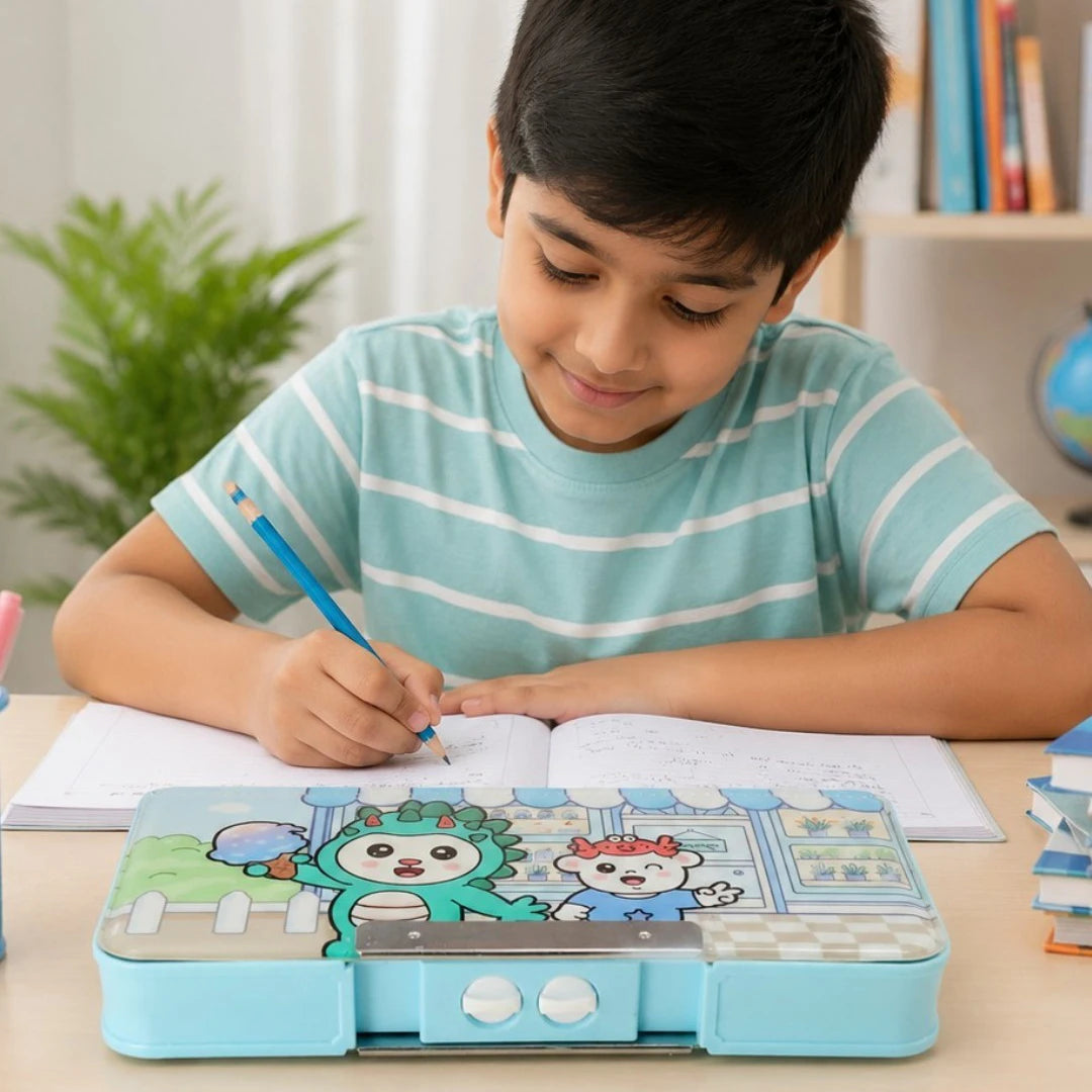 DinoJoy Lock Pencil Box