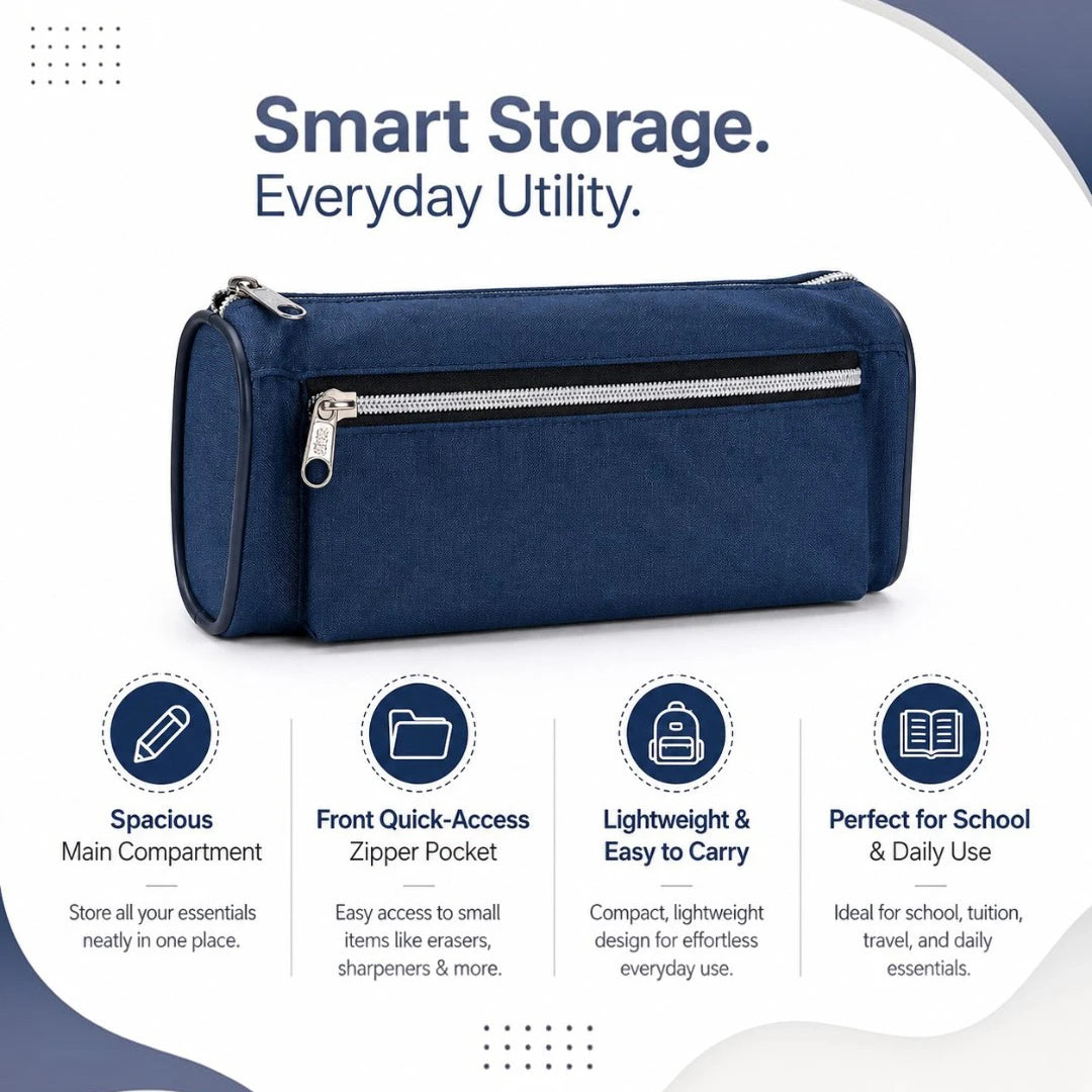 NavyPro Twin Pocket Pencil Pouch