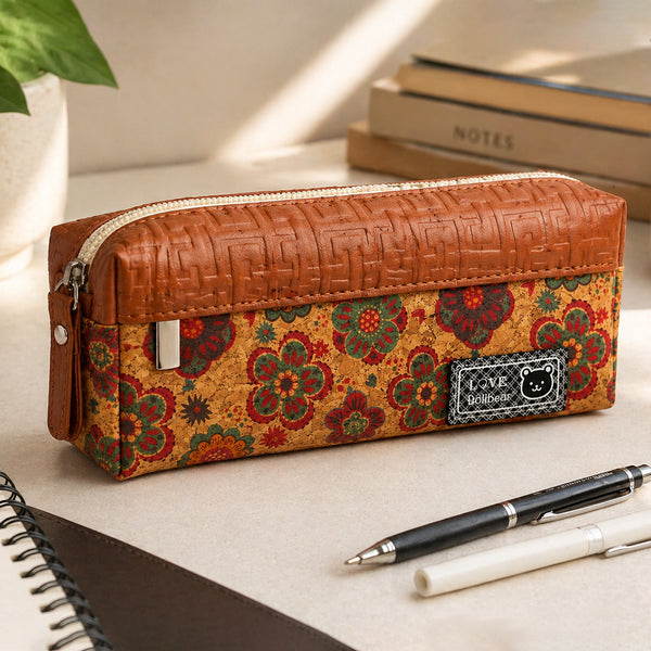 Floral Cork Charm Case