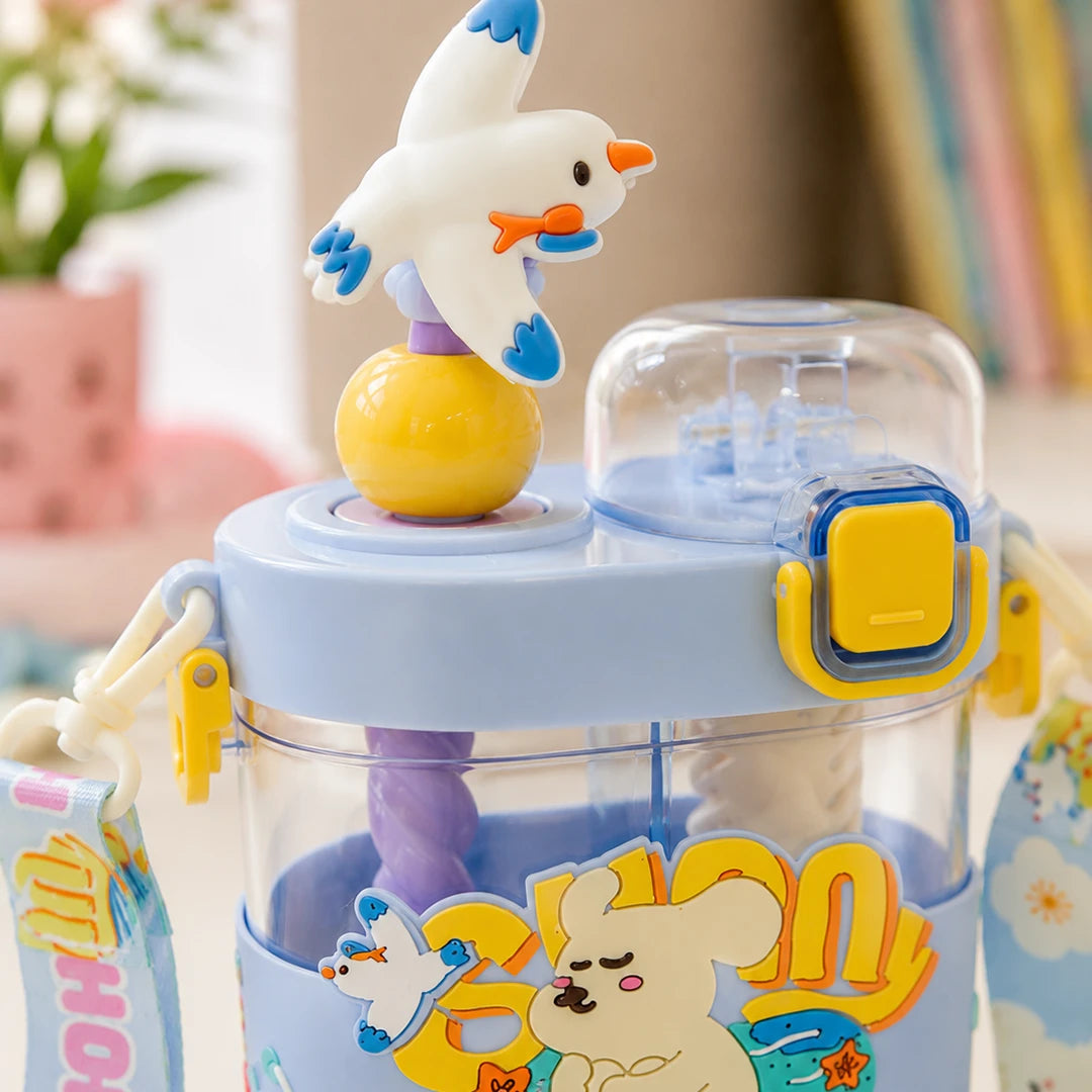 Sunny Hop Kids Straw Bottle