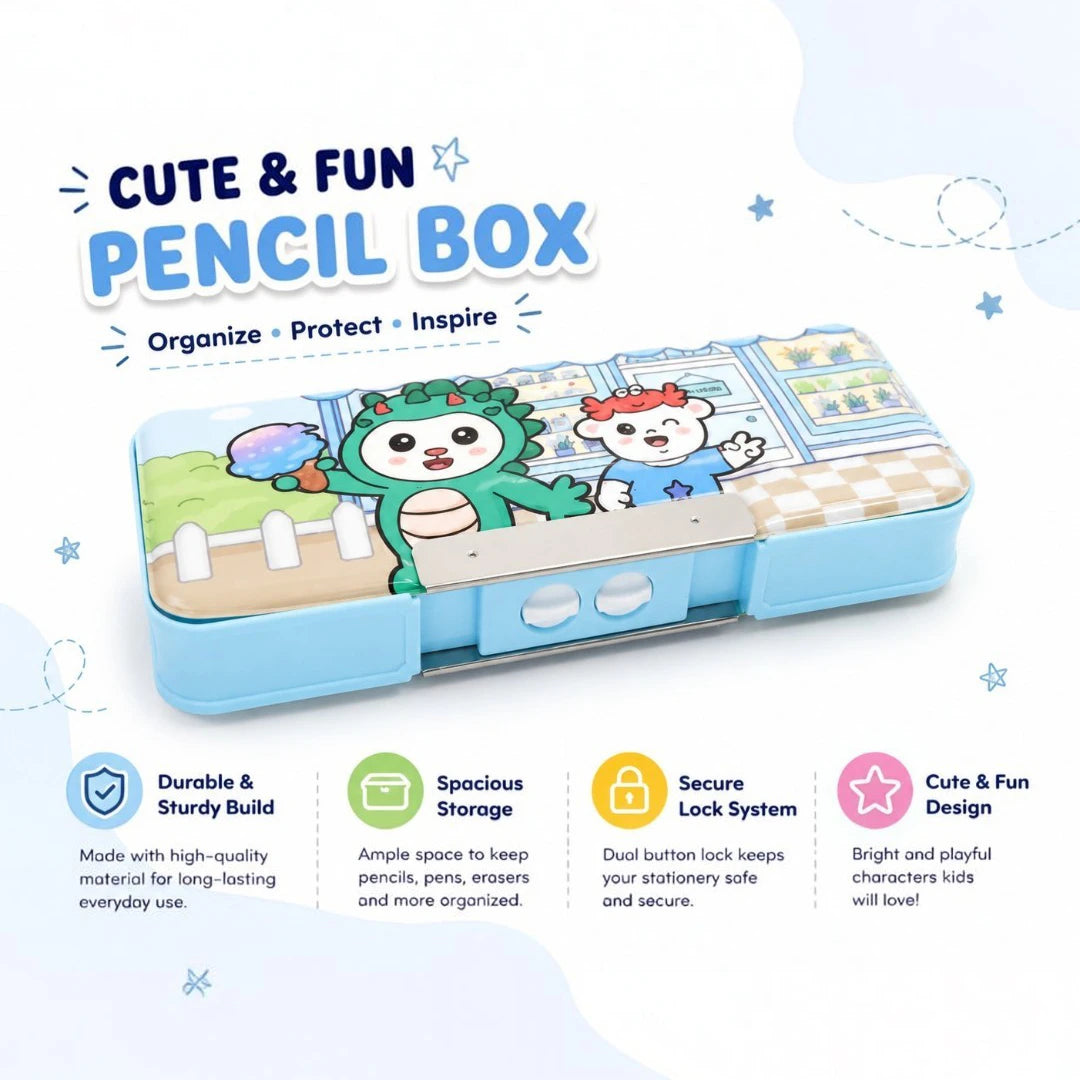 DinoJoy Lock Pencil Box