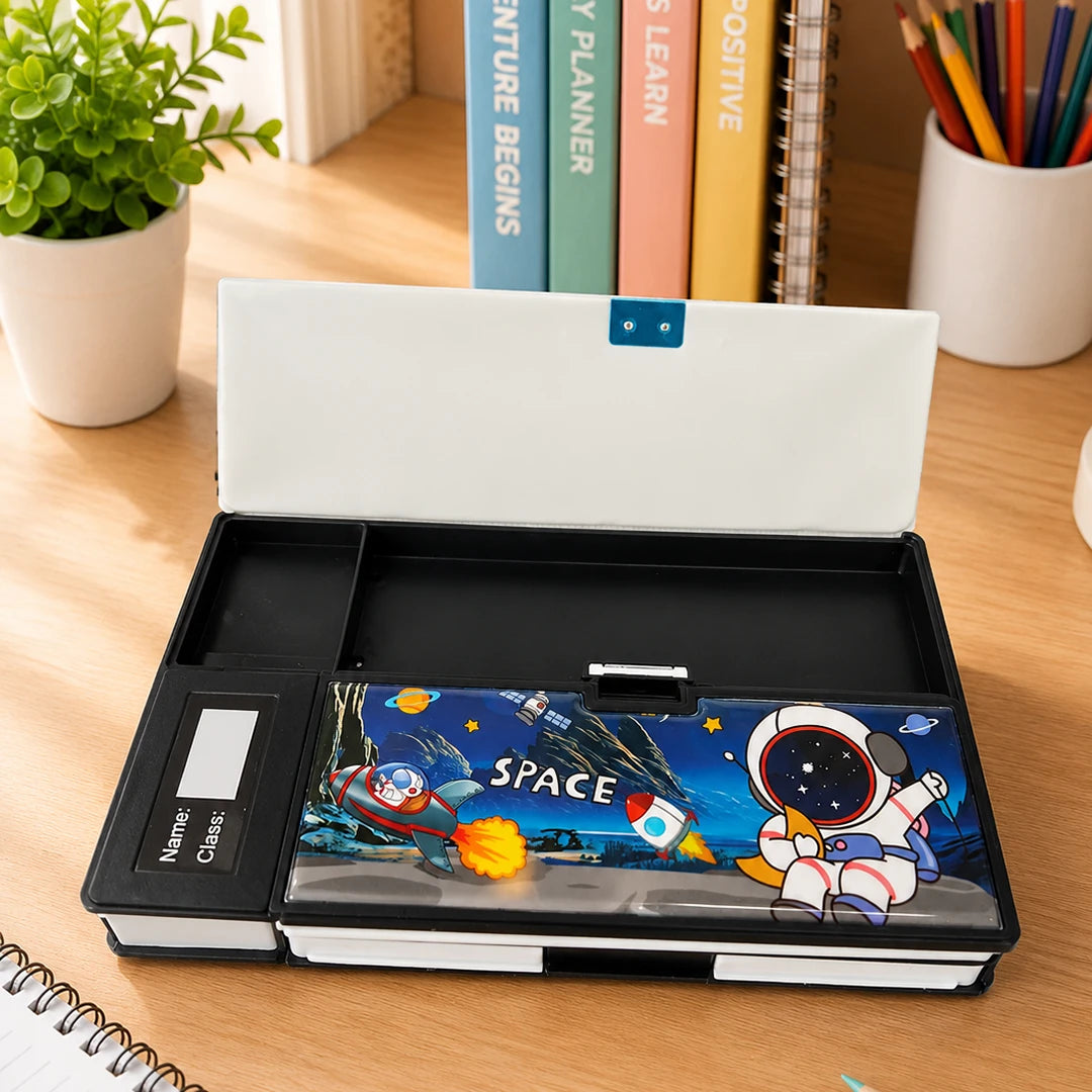 Space Explorer Multifunctional Pencil Box