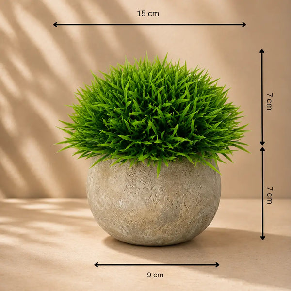 Verdant Nest Artificial Grass Plant with Pot