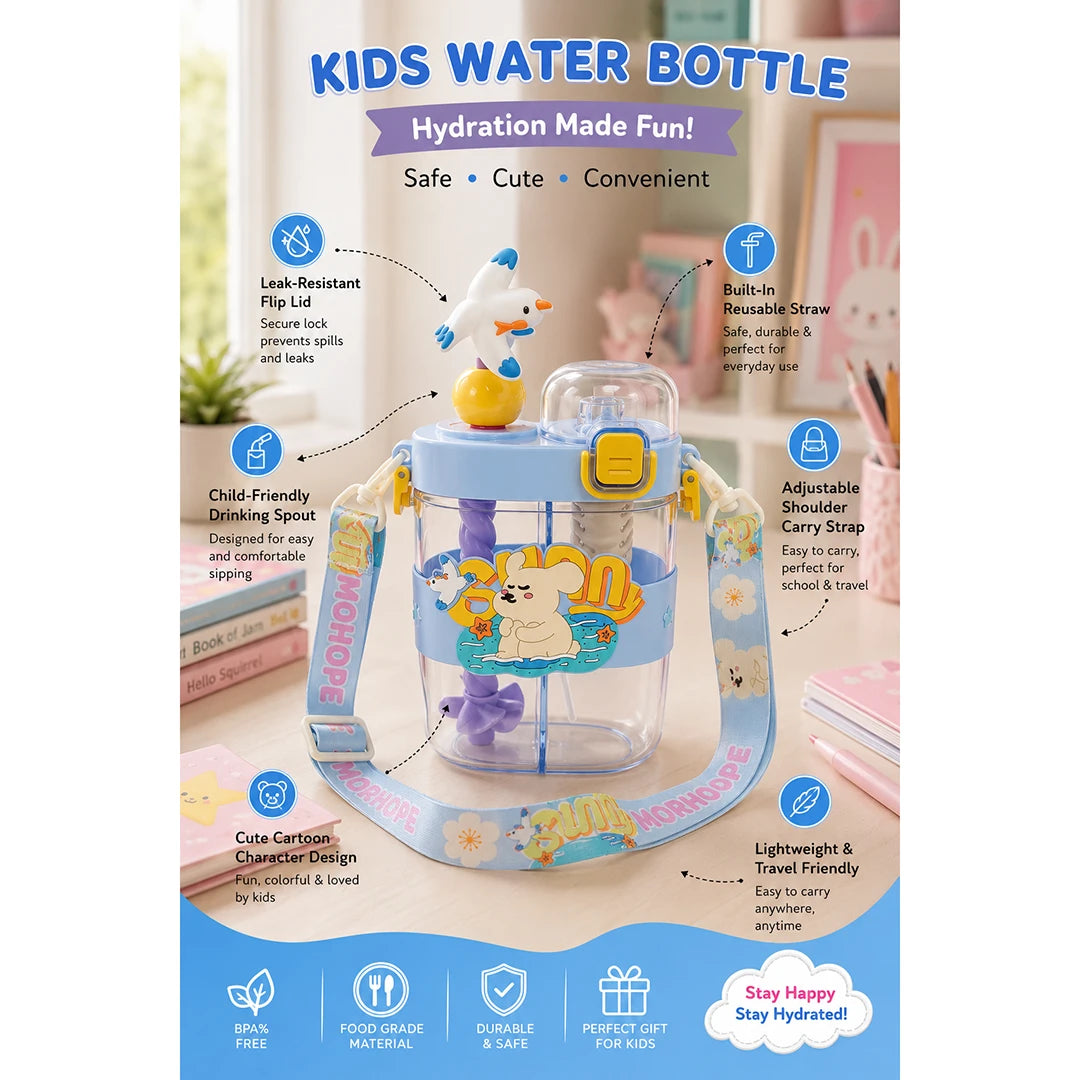 Sunny Hop Kids Straw Bottle