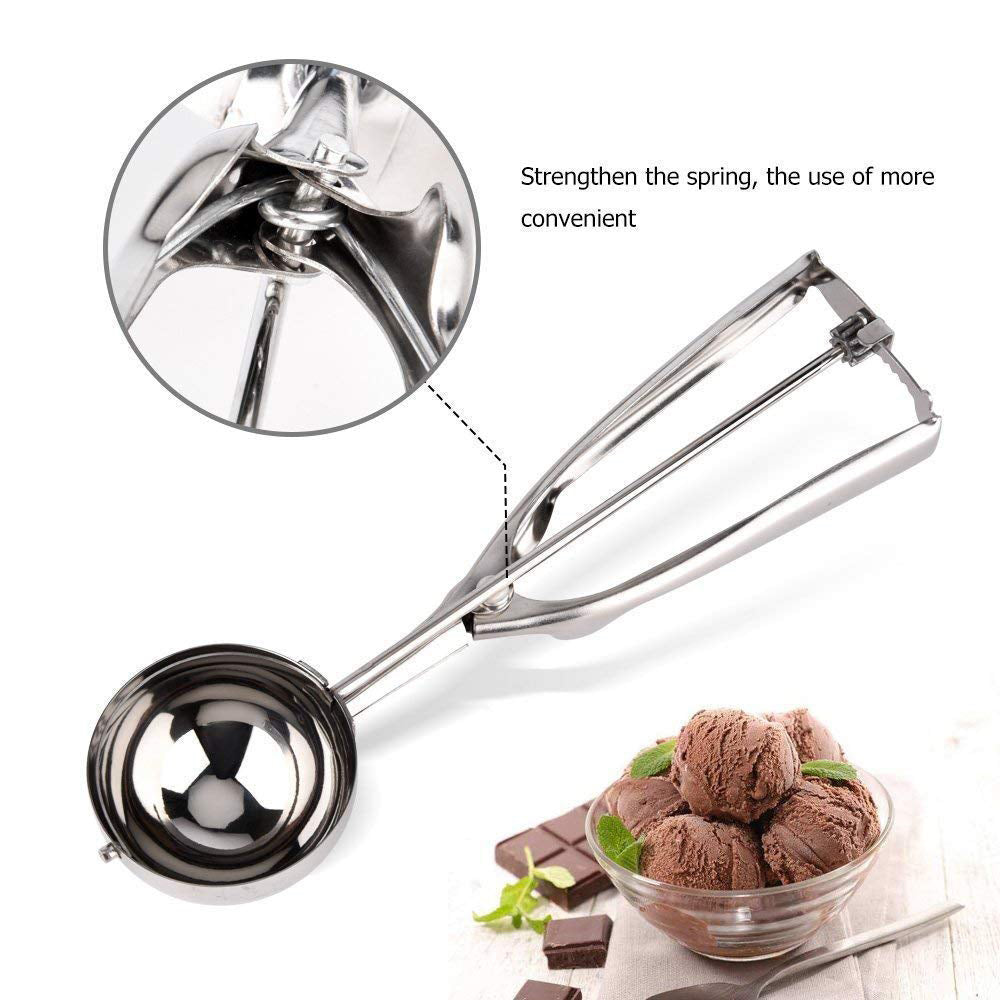 Stainless Steel Handheld Ice Cream Scoop Spoon