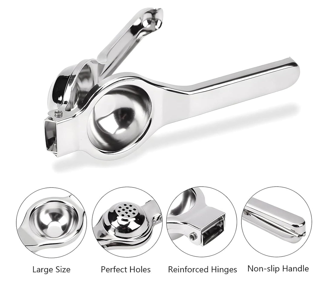 Stainless Steel Lemon Squeezer, 2 in 1 Citrus Juicer Handheld Lemon Juicer