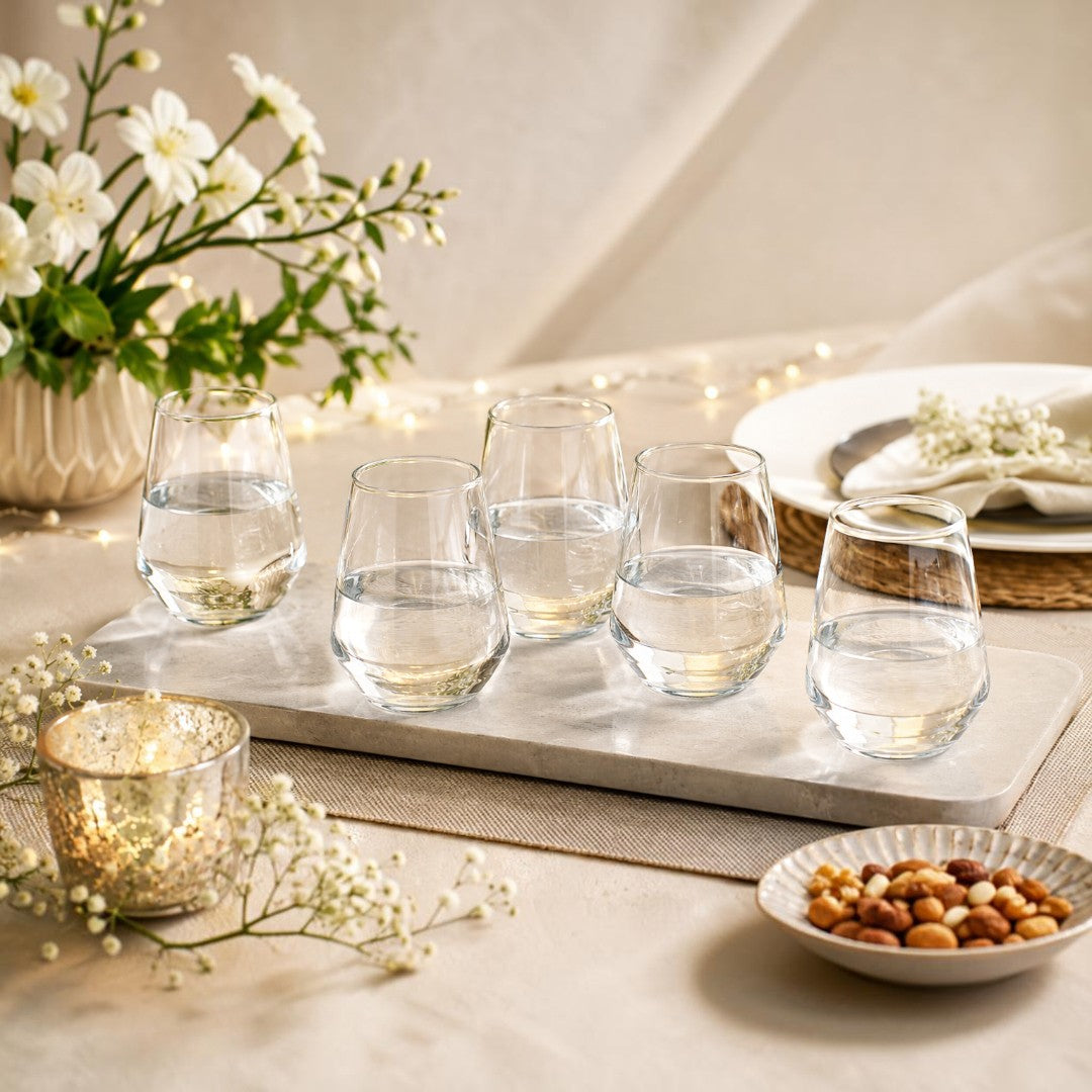Crystal Oval Glasses