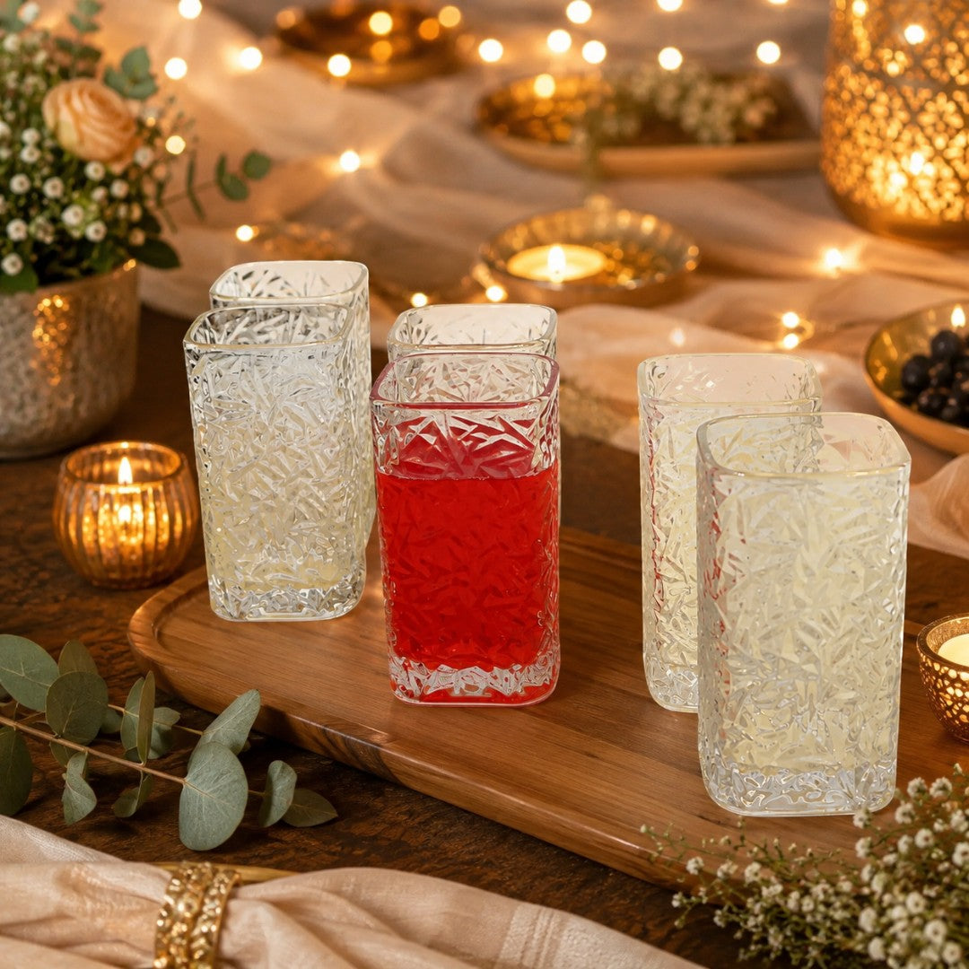 Frostedge Textured Glass Set