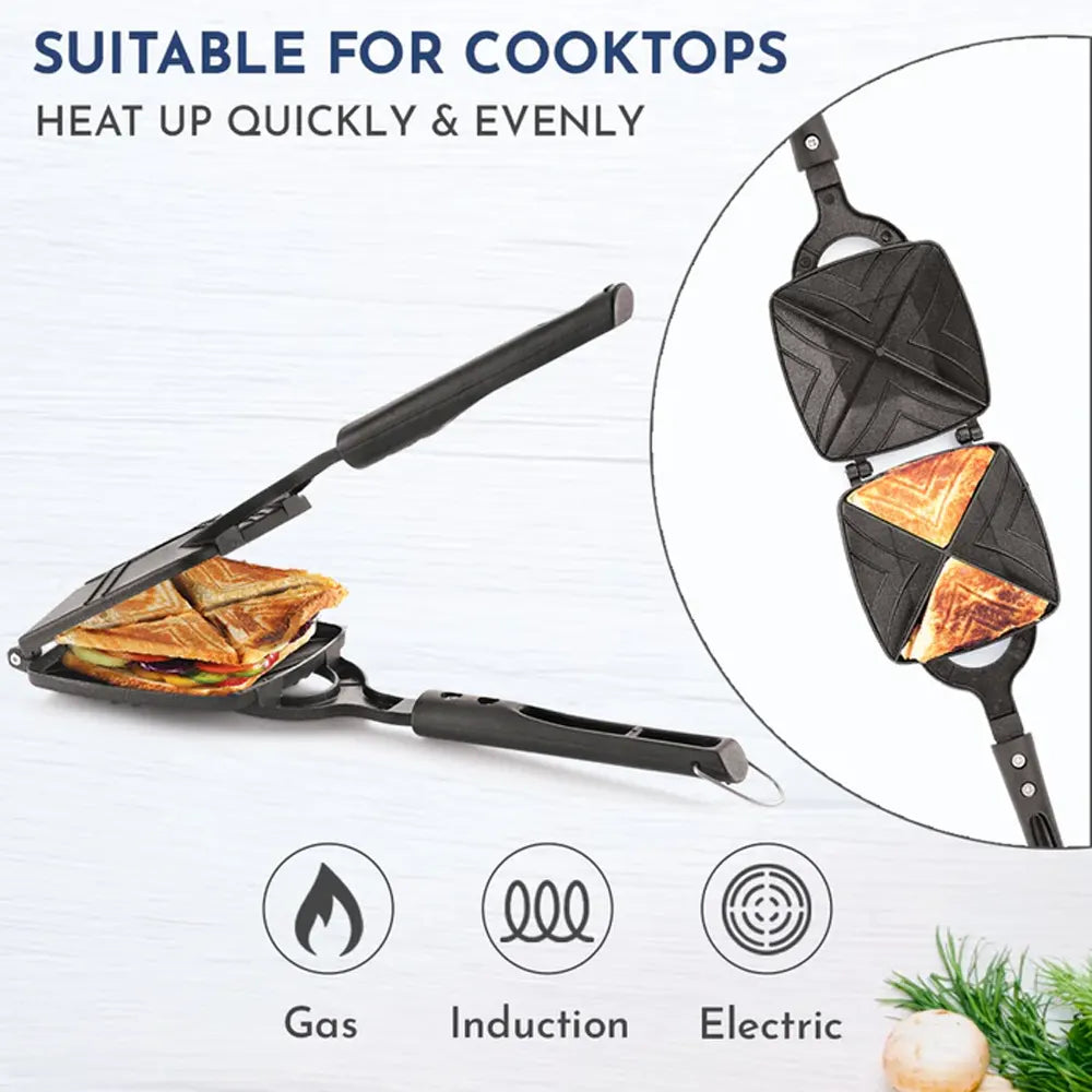 4 Cuts Non-Stick Grill Sandwich Maker
