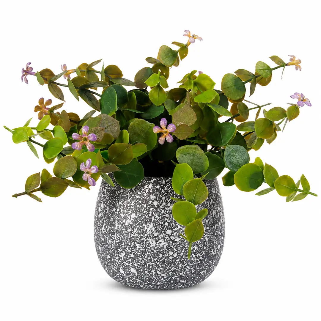 Lavender Leaf Artificial Plant with Pot