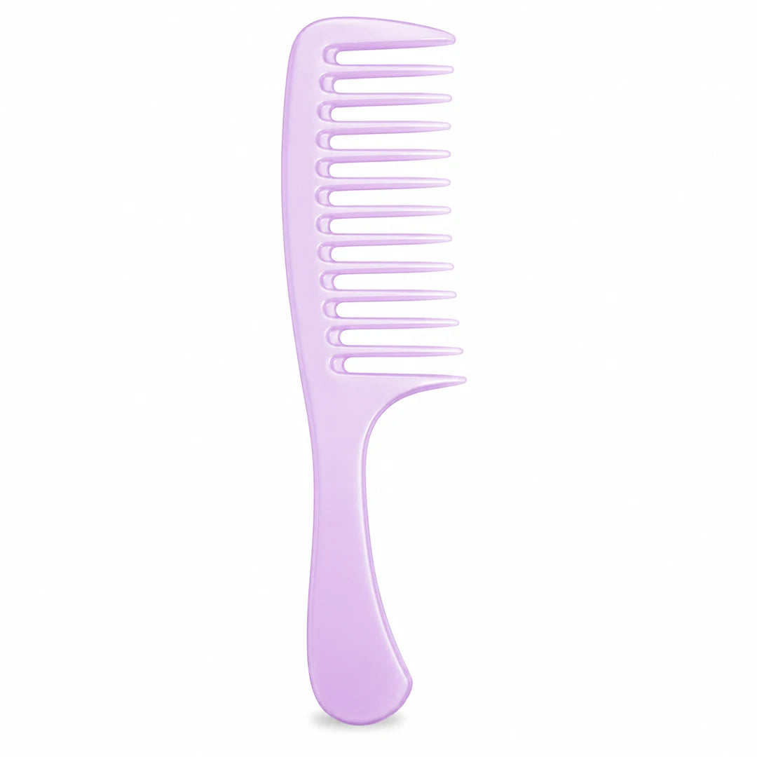 Lavender Bloom Wide Tooth Comb