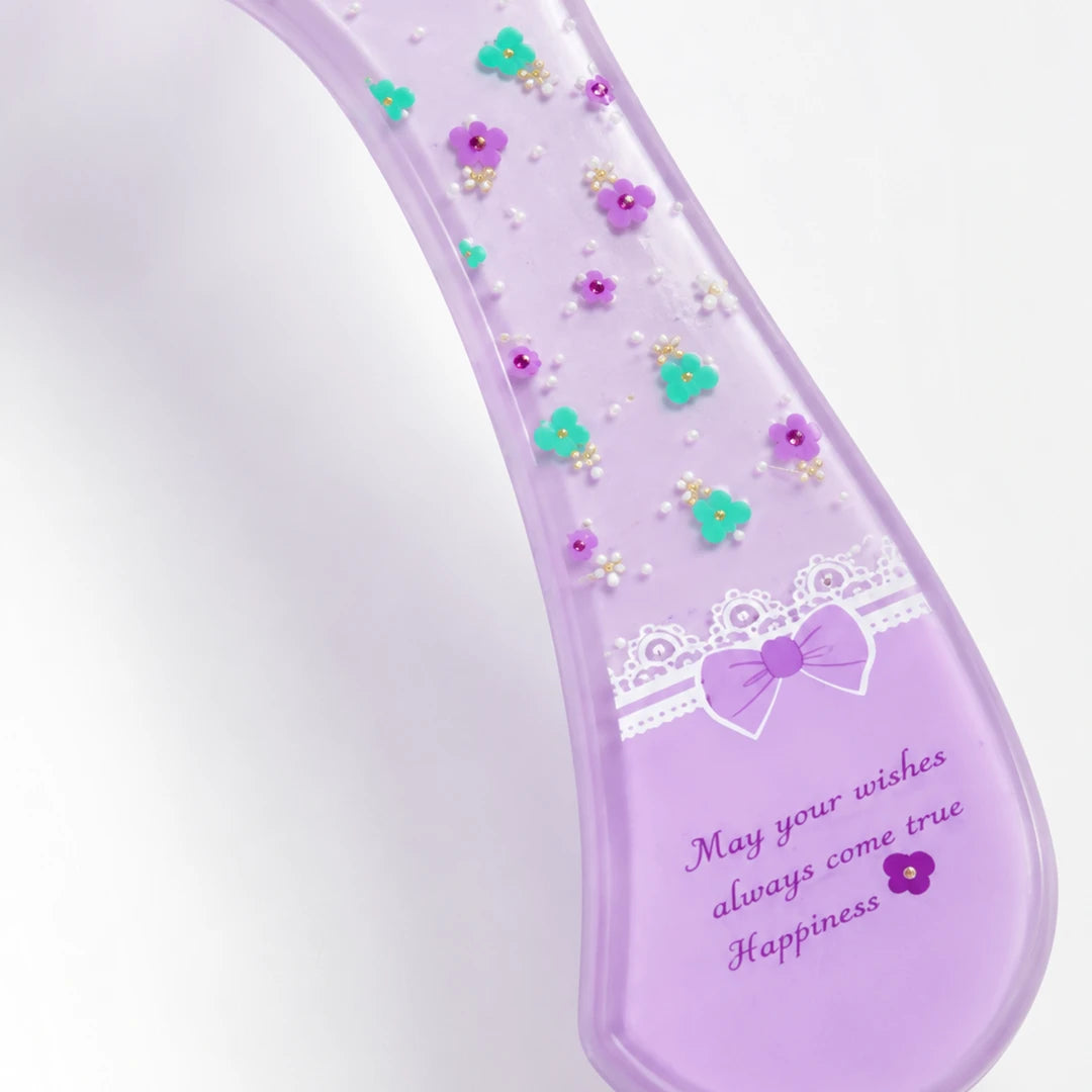 Lavender Bloom Wide Tooth Comb