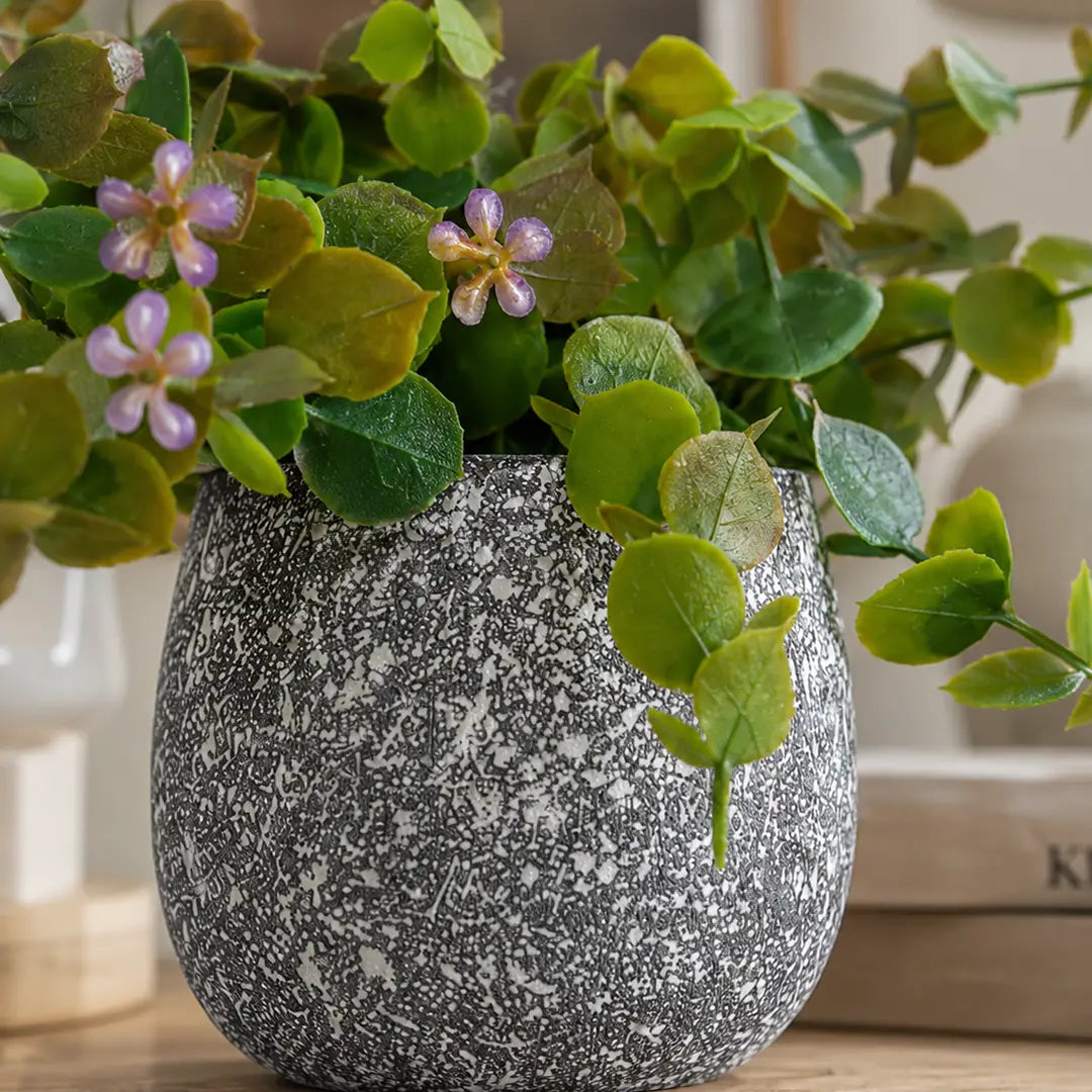 Lavender Leaf Artificial Plant with Pot