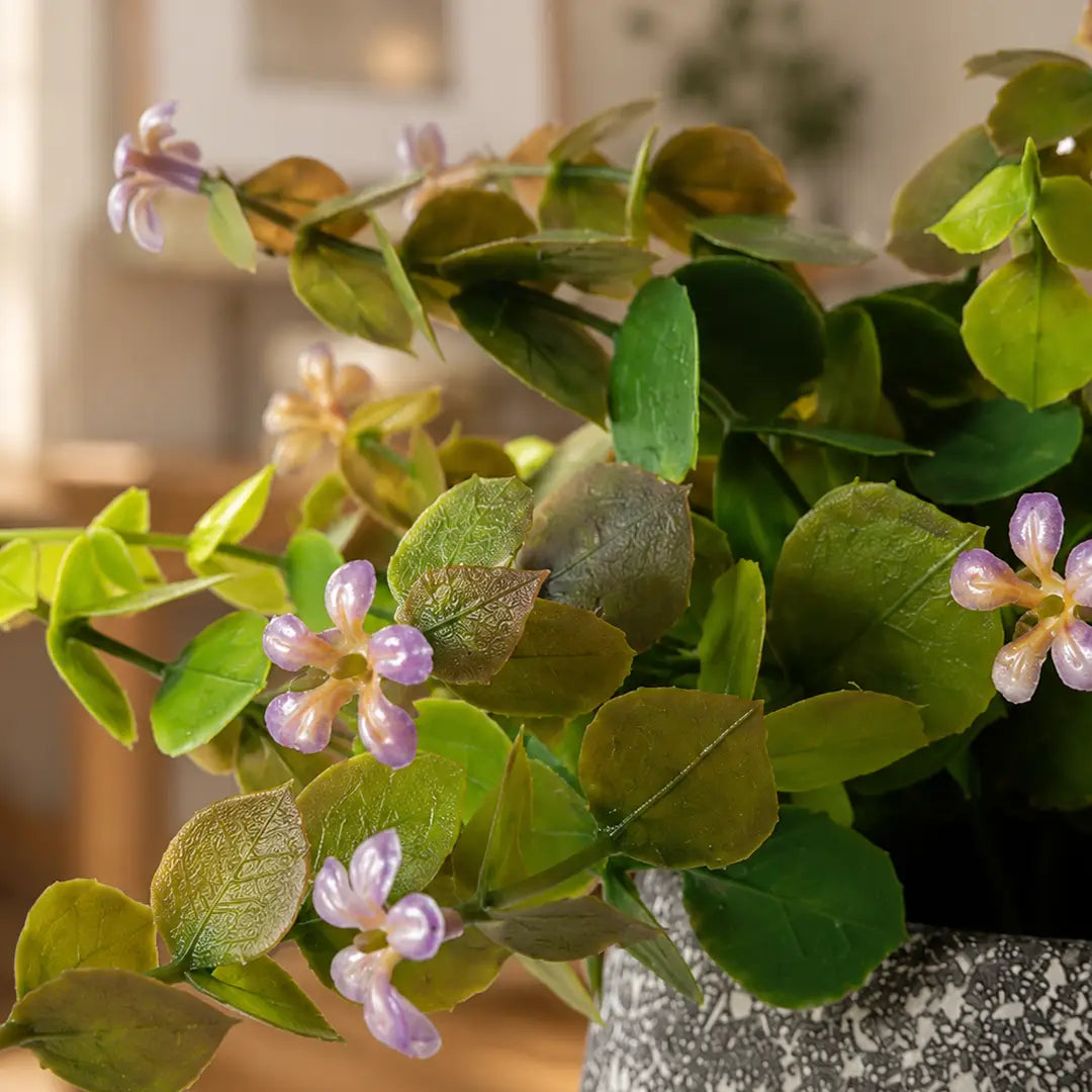 Lavender Leaf Artificial Plant with Pot