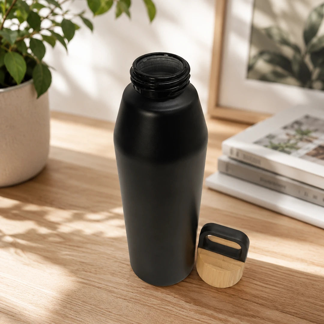 Noir Bamboo Insulated Bottle